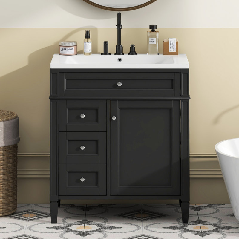 Meuble-lavabo simple 30 po avec lavabo supérieur