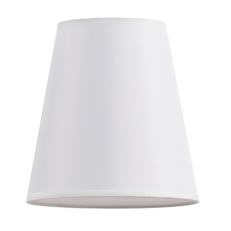 6.5'' H X 6.3'' W White Fabric Empire Light Shade