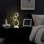 Lampe de table 17 pouces à DEL Triple Annal en métal blanc minimaliste
