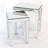 Quinnlynn Mirrored Glass Top Nesting Tables