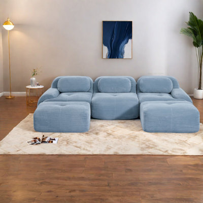 Comfortable Modular Sofas, Premium Corduroy, Modern Design For Home