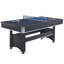 Table de billard 6 pieds avec plateau de tennis de table - noir avec feutre rouge-324958817
