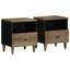 40cm W Metal Bedside Table