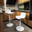 Burdett Swivel Adjustable Height Counter Stool with Metal Frame-734795131-734795132