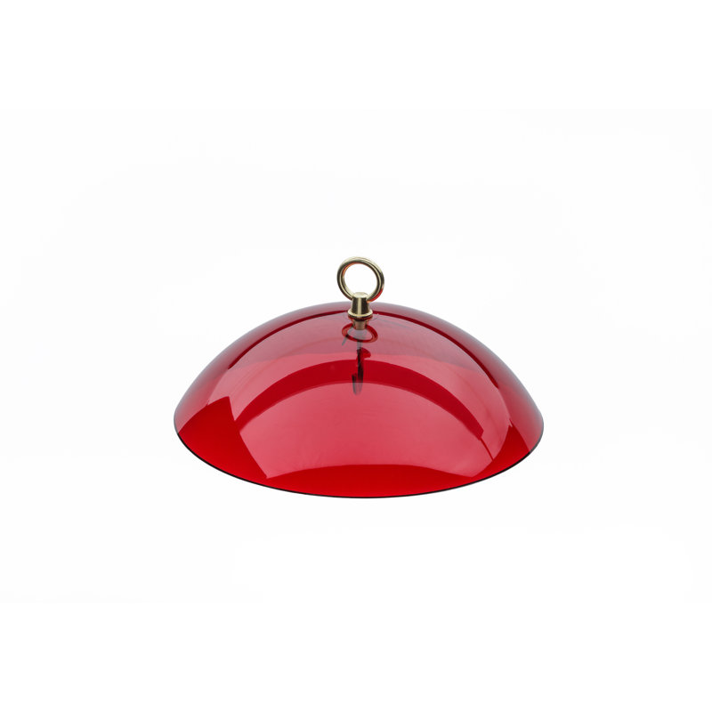 Couvercle de protection en forme de dôme pour oiseaux suspendus 10 po Birds Choice, Rouge