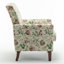 Fauteuil en mélange de polyester à motifs