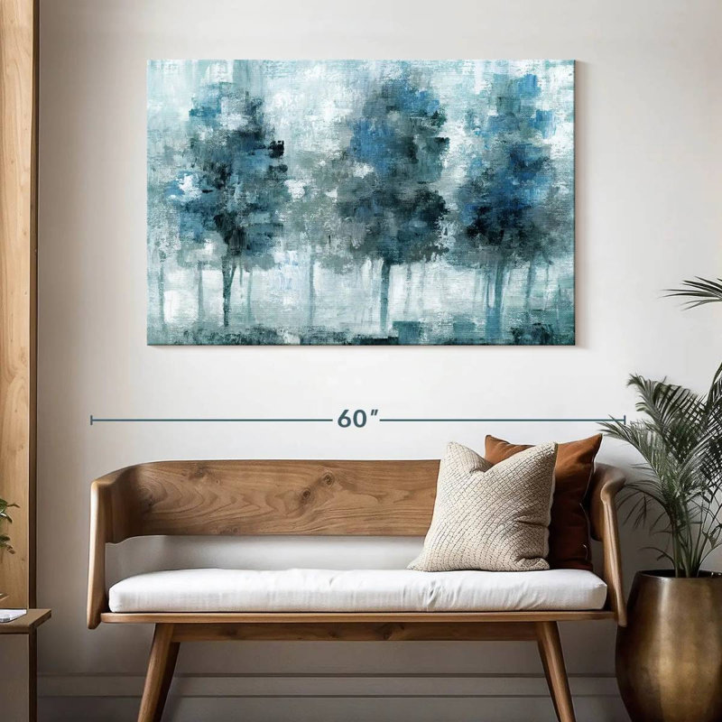 Avery Shady Blue Forest, 32" H x 48" W