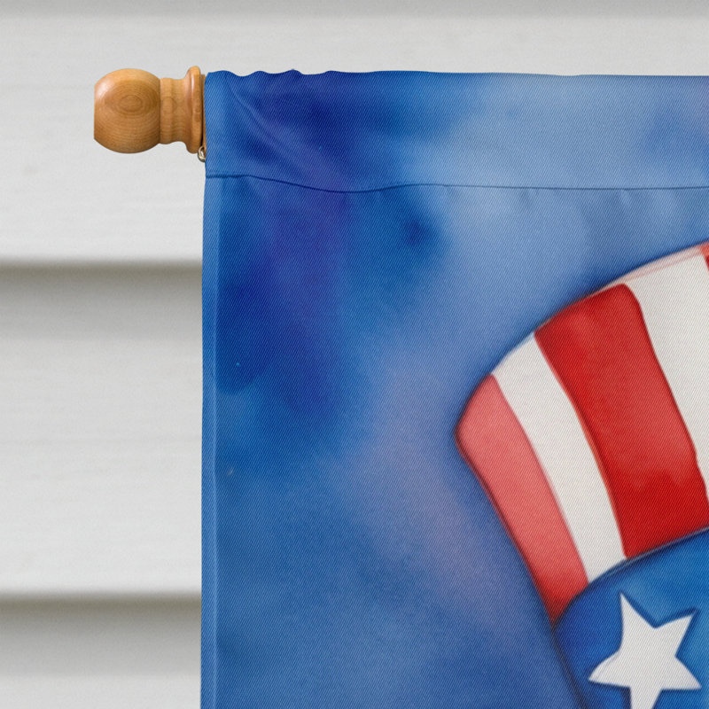 Patriotic American House Flag, Italian Greyhound