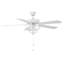 Ventilateur de plafond standard à 5 pales 52 po avec ensemble d'éclairage inclus Garrett-315761395