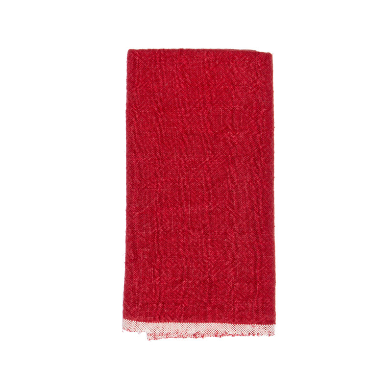 Chunky Linen Dish Cloth, Red