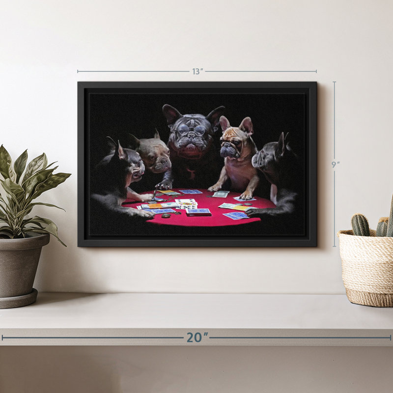 " Dogs Play Poker Wall Art ", 9" H x 13" W