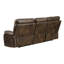 Canapé inclinable brun