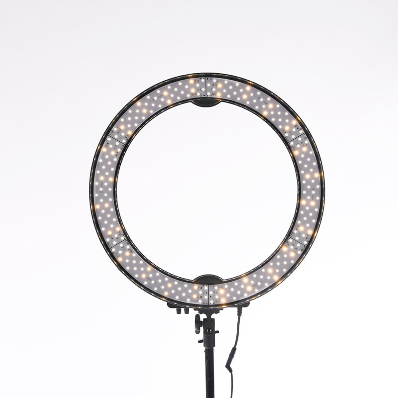 18 Inches Bi Colour LED Studio Ring Light with 10 Levels of brightness and 360 Degree Swivel