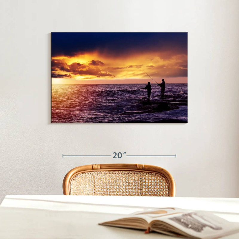 Senne Sunrise Pêche, H 16 po x l 24 po