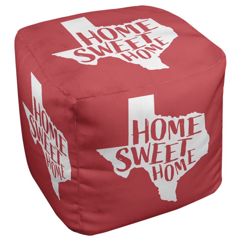 Repose-pieds à cubes the home texas, Rouge