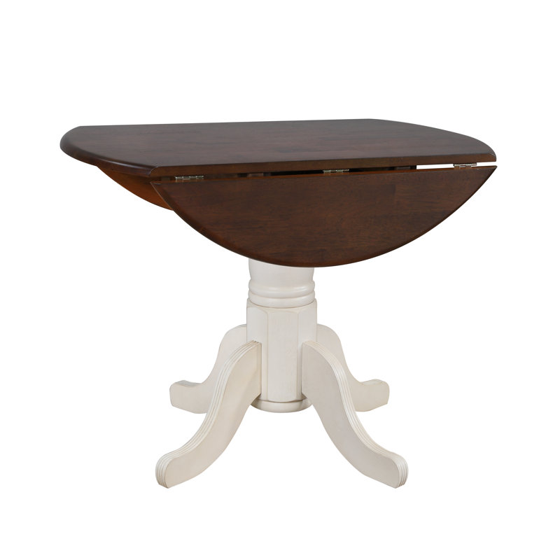 Azizi Extendable Solid Wood Dining Table, White