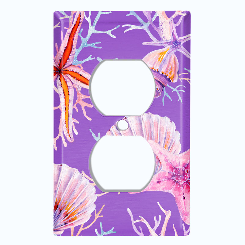 Plaque murale corail 1 étoile Coral Reef Clam, Bleu minuit