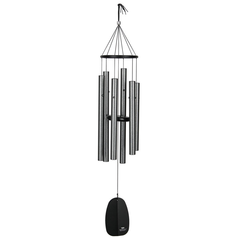 Carillon Bells of Paradise ™, H 32 po x l 15 po x P 6,5 po, Argenté / blanc