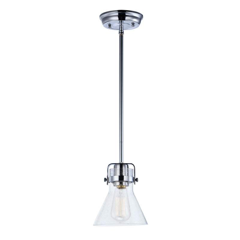 Luminaire suspendu conique à 1 lumière Amarvir, Oui, Chrome poli