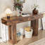 Console 63 po avec repose-pieds Farmhouse
