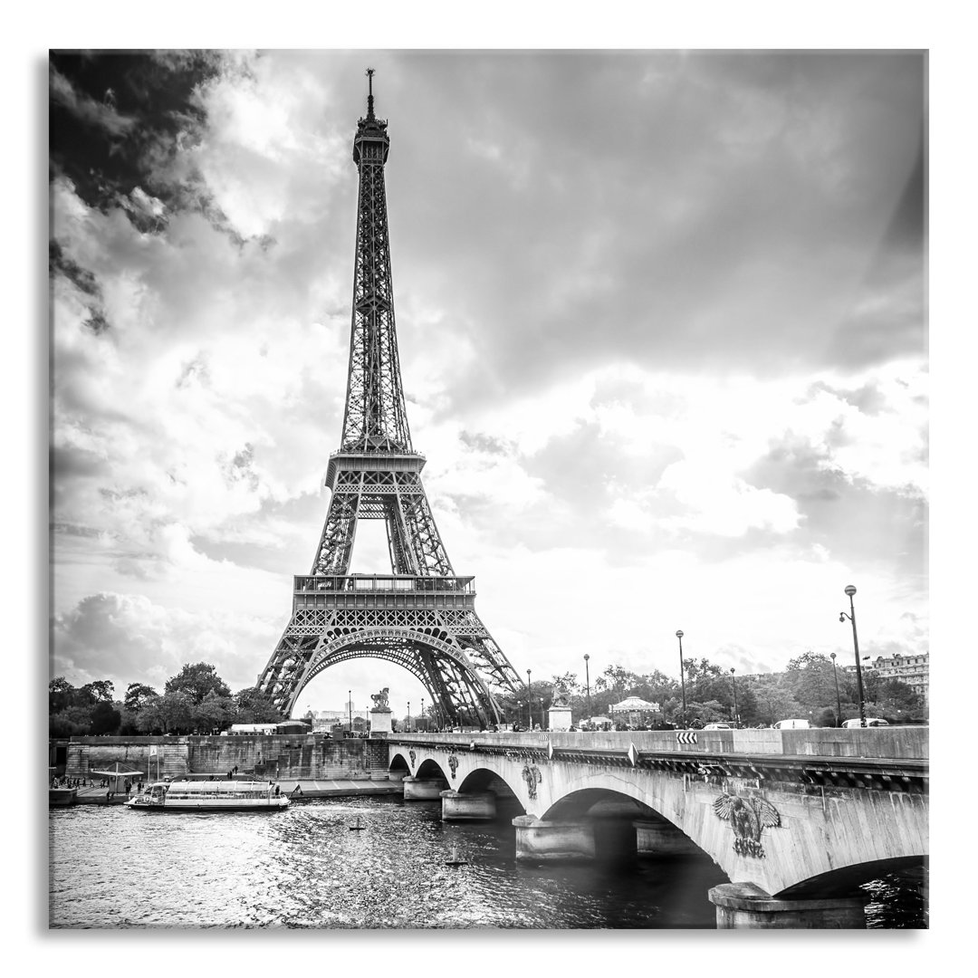 Ungerahmtes Foto auf Glas "Eiffel Tower in Paris"