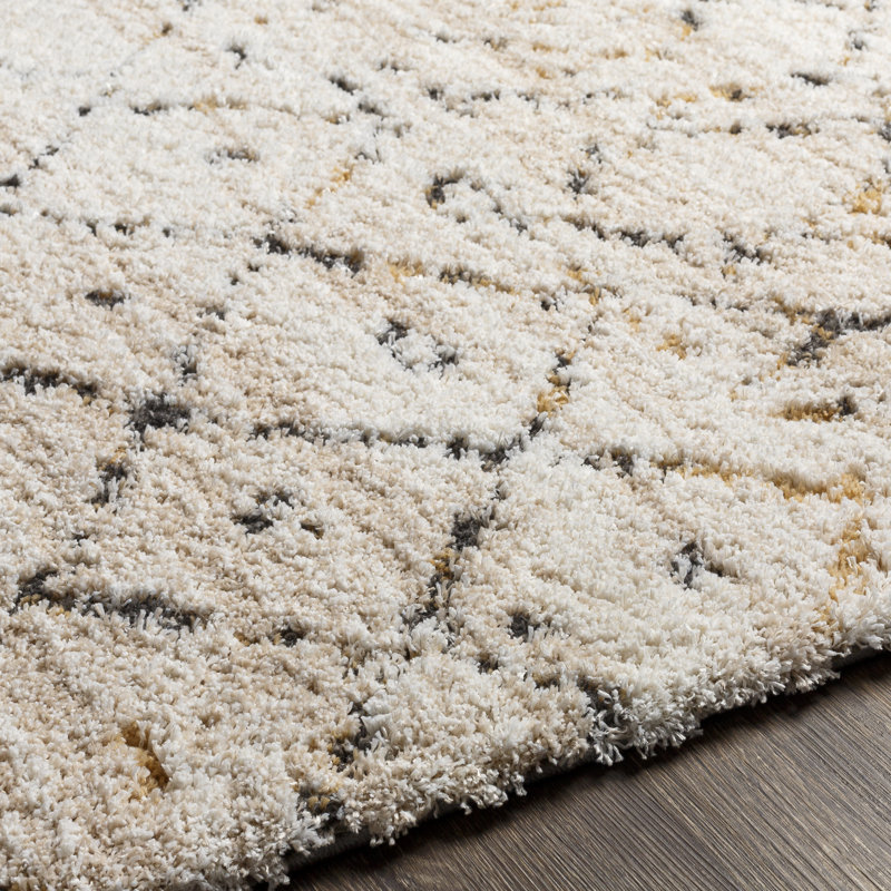 Tapis beige à motif géométrique Moyo, Rectangle 7 pi 10 po x 10 pi