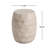 Outdoor/Indoor Lightweight Concrete Side Table,Travertine Finish
