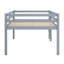 Lit mezzanine en bois avec échelle-597268902