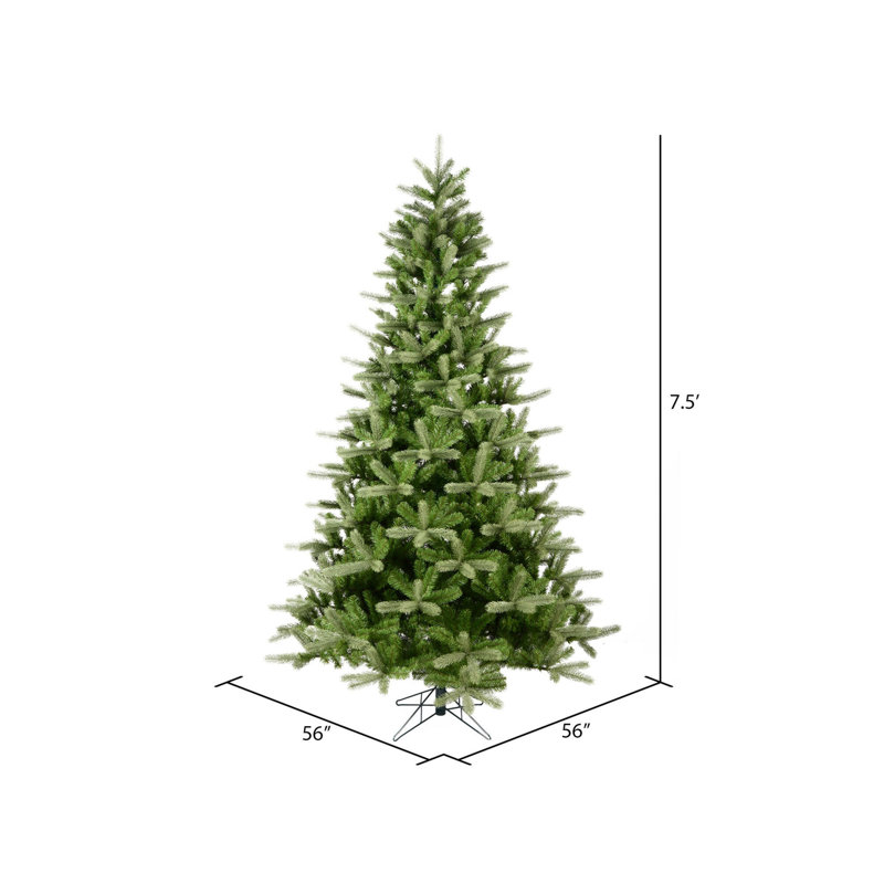 King Artificial Spruce Christmas Tree, 7.5' H