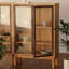 Vitrines en bois massif brun