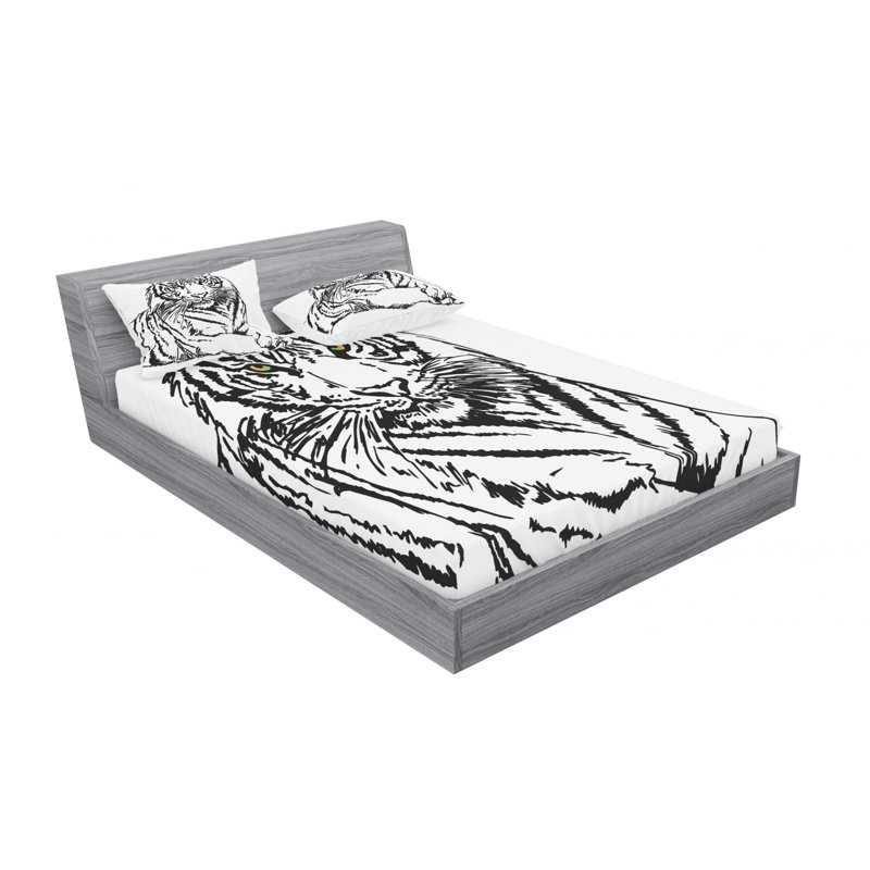 Microfiber Sheet Set, Full Sheet Set with Fitted Sheet
