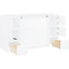 Lit simple avec options de rangement et de chargement Efficient Living