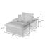 Fauteuil d'appoint avec repose-pieds-943527417