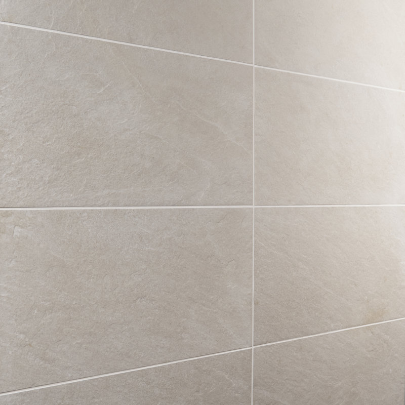 Monolith 11.81 In. X 23.62 In. Matte Porcelain Floor And Wall Tile (13.55 Sq. Ft. / Case), Linen White