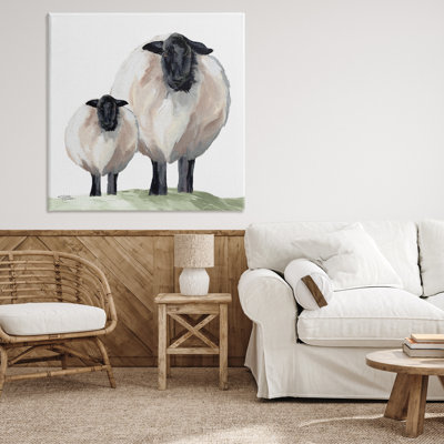 Portrait de mouton et d'agneau, conception par Michele Norman