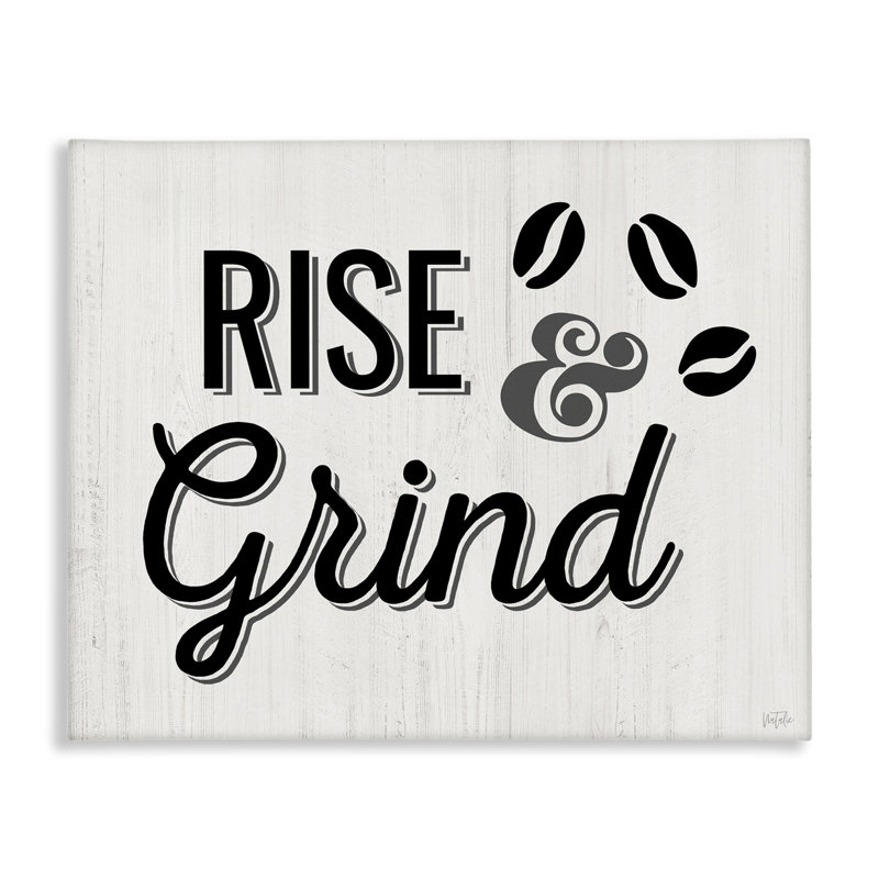  "Rise & Grind Coffee Bean", art mural par Natalie Carpentieri, H 16 po x l 20 po