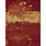 Whimsical One-of-a-Kind Rectangle 7'11" X 10'1" Hand Knotted Area Rug