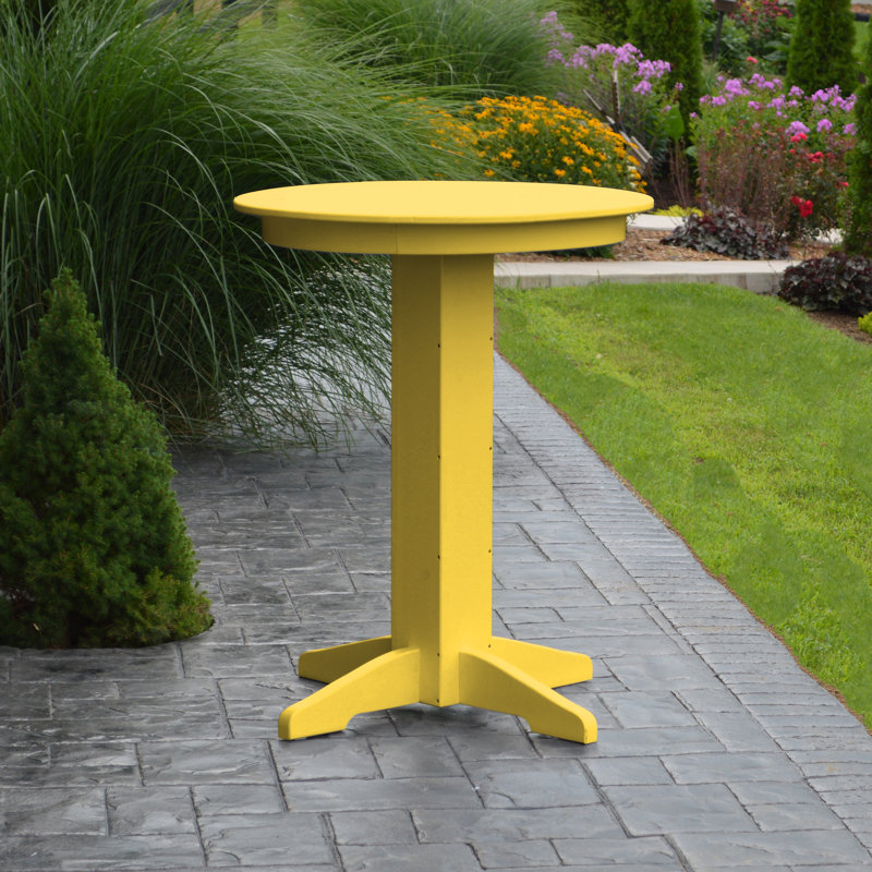 Table de bar Nettie, Jaune citron, L 33 po x l 33 po