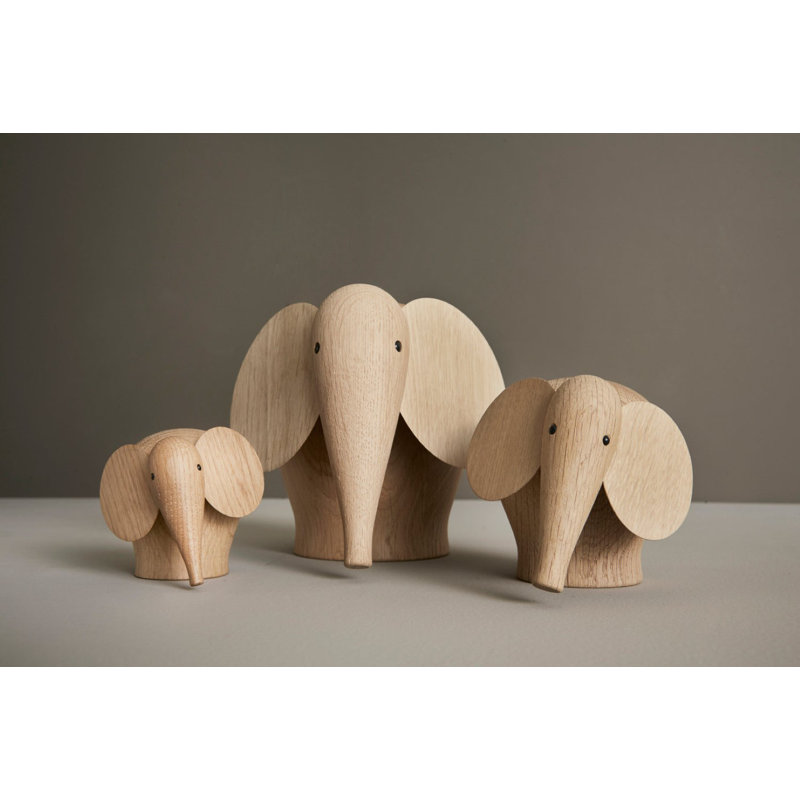 Nunu Elephant (Small), 3.1" H x 3.2" W x 3.7" D