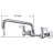Wall 2-handle Bathroom Faucet