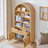 73.6" Arched Storage Bookcase