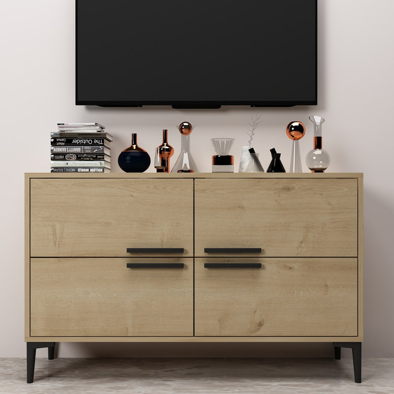 Odessa Unfinished TV Stand for TVs up to 50", Beige
