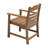 Patio Dining Chair With Armset Set Of 2,  HIPS Materialwith Imitation Wood Grain Wexture Chair For Deck Pool Backyard-721762747