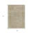 3' X 5' Tan And Beige Abstract Washable Indoor Outdoor Area Rug