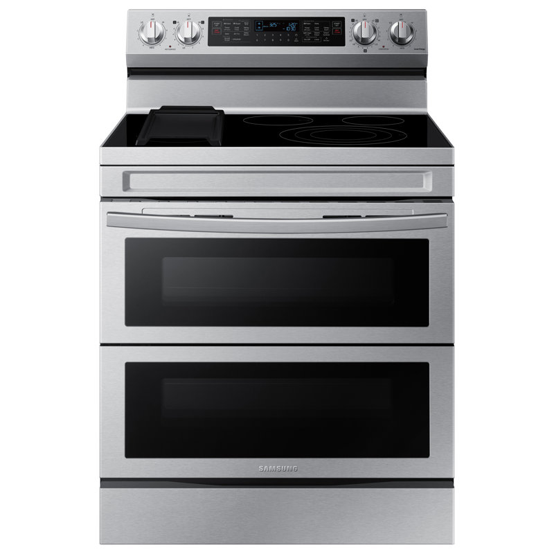 Samsung 6.3 cu. ft. Smart Freestanding Electric Range with Flex Duo, No-Preheat Air Fry & Griddle, Stainless Steel