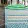 Raygoza Wavy Stripe Modern Aqua/Cream Indoor/Outdoor Rug