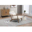  Chaise avec accoudoirs de lecture avec coussin de taille Mid Century