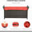 27 Gallon Patio Storage Bench, Red, With Handles And Cushion, Outdoor Pe For A Alluring Feeling Red Bench Comprised Of Graceful