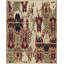 Jazz Hand Knotted Wool Area Rug in Ivory