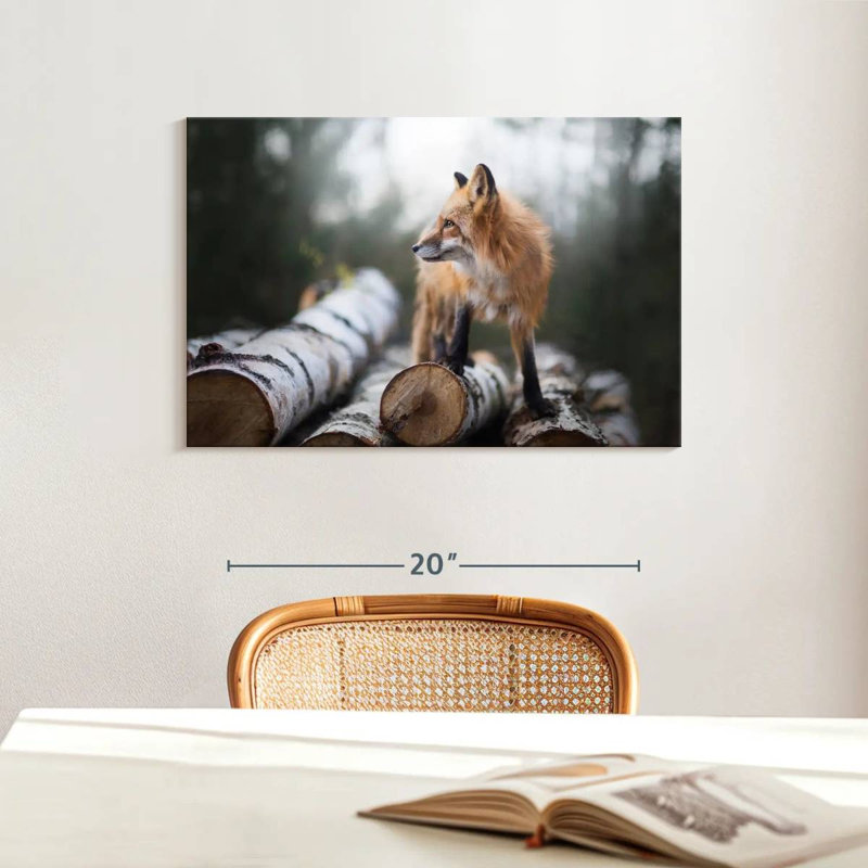 Handsome Fox, 16" H x 24" W